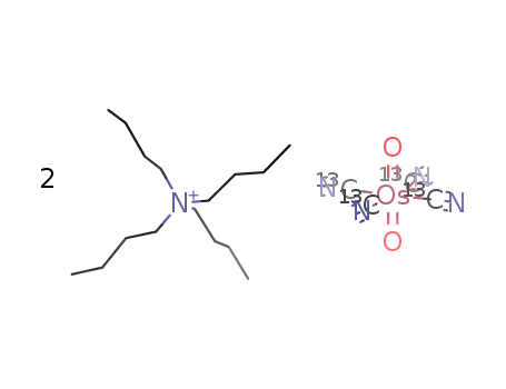 tetrabutylammonium trans-dioxo-(13C)-tetracyanoosmate(VI)