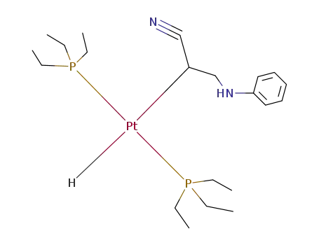 trans-hydrido-2-{3-(phenylamino)propionitrilo}bis(triethylphosphine)platinum(II)