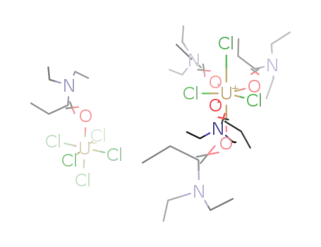 {UCl3(N,N'-diethylpropionamide)4}{UCl5(N,N'-diethylpropionamide)}