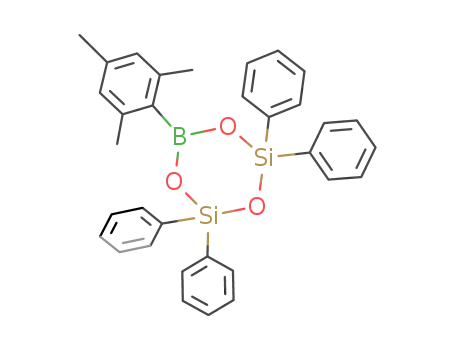 cyclo-1-mesityl-3,3,7,7-tetraphenyl-1-bora-3,5-disiloxane