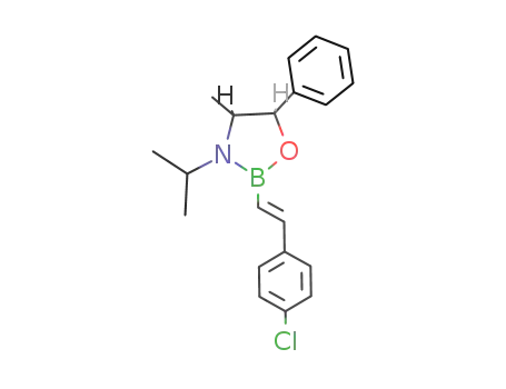 (E)-(4R,5R-4-methyl-3-isopropyl-5-phenyl-1,3,2-oxaazaborolidyl)(4-chlorophenyl)ethene