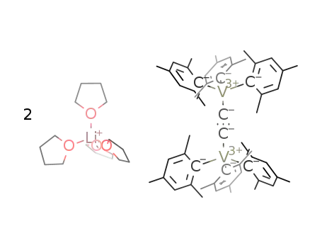 Dilithium-μ-ethindiyl-hexamesityl-divanadat-terahydrofuran(1/8)