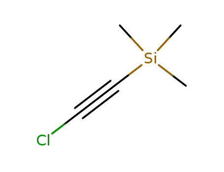 Molecular Structure of 7652-06-4 ((chloroethynyl)(trimethyl)silane)