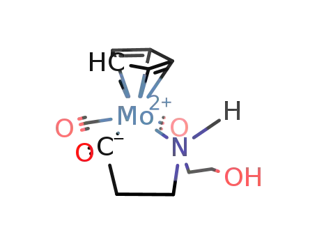 1,1-dicarbonyl-(η(5)-cyclopentadienyl)-2-hydroxyethylmolybda(1)-aza(2)-cyclopentan(5)-one