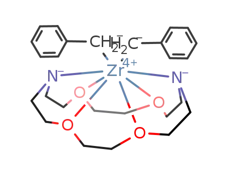 (C6H5CH2)2Zr(C12H24O4N2)