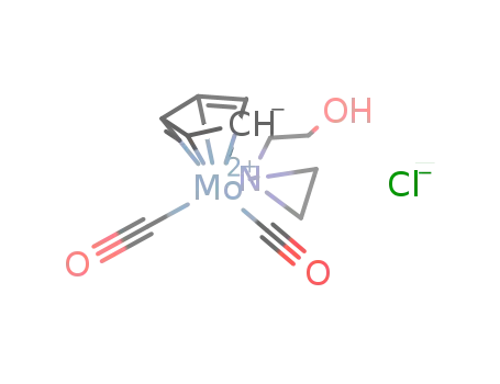 [(N-hydroxyethyl-aziridine)(η(5)-cyclopentadienyl)Mo(CO)2]Cl