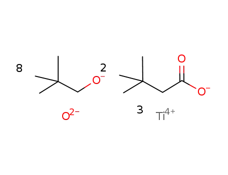 3Ti(4+)*O(2-)*2(CH3)3CCH2COO(1-)*8(CH3)3CCH2O(1-)=[Ti3O(OOCCH2C(CH3)3)2(OCH2C(CH3)3)8]