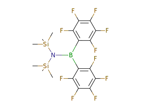 N-(bis(perfluorophenyl)boraneyl)-1,1,1-trimethyl-N-(trimethylsilyl)silanamine