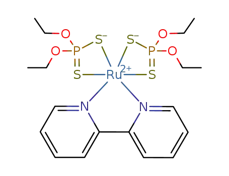 Ru((C5H4N)2)(SP(S)(OC2H5)2)2