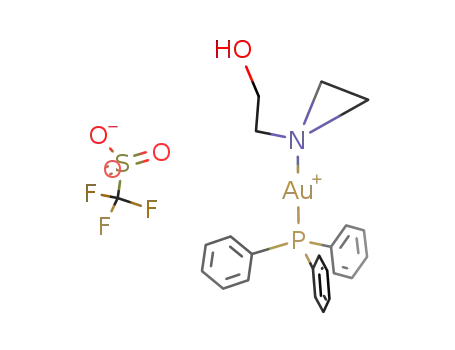 [N-hydroxyethylaziridine-triphenylphosphanegold(I)]-trifluoromethylsulfonate