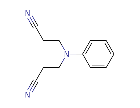 1555-66-4,N,N-Bis(cyanoethyl)aniline,Propionitrile,3,3'-(phenylimino)di- (6CI,7CI,8CI); 3,3'-(Phenylimino)dipropionitrile;Bis(2-cyanoethyl)phenylamine; N,N-Bis(2-cyanoethyl)aniline;N,N-Bis(cyanoethyl)aniline; N,N-Bis(b-cyanoethyl)aniline; NSC 108353