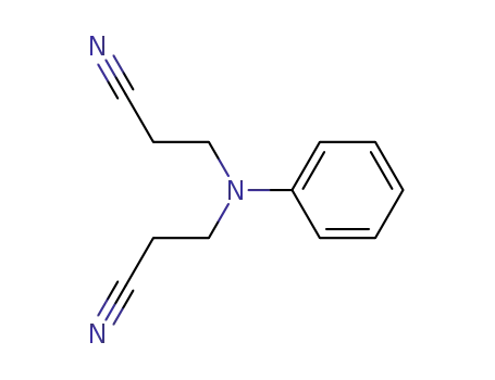 Molecular Structure of 1555-66-4 (N,N-Bis(cyanoethyl)aniline)
