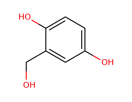 Molecular Structure of 495-08-9 (2,5-dihydroxybenzyl alcohol)