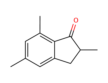 Molecular Structure of 65001-59-4 (2,5,7-TRIMETHYL-INDAN-1-ONE)