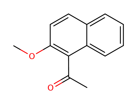 Molecular Structure of 5672-94-6 (1-(2-methoxynaphthalen-1-yl)ethanone)