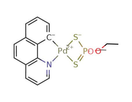 (O,O'-diethyldithiophosphate)(7,8-benzoquinolyl)palladium(II)