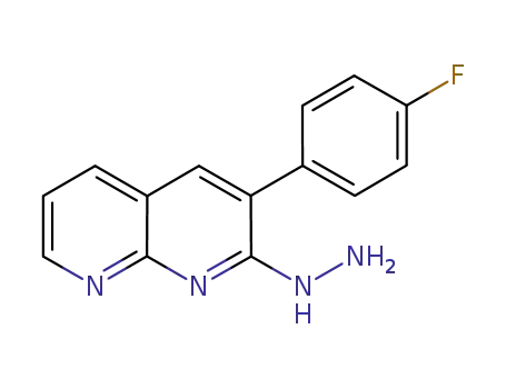 2-hydrazino-3-(4-fluorophenyl)-1,8-naphthyridine