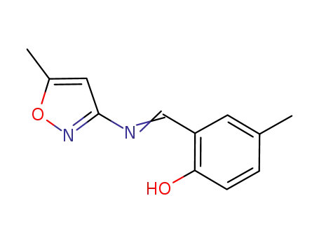 4-methyl-2-[(5-methyl-3-isoxazolyl)imino]methylphenol