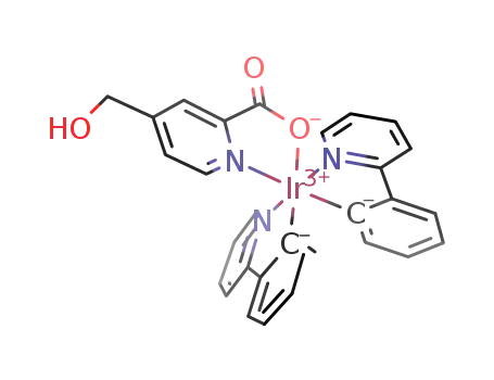 bis(2-phenylpyridinato-N,C2)-mono(4-[hydroxymethyl]-2-pyridine carboxylato-N,O)iridium(III)
