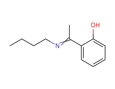 Molecular Structure of 54216-00-1 (Phenol, 2-[1-(butylimino)ethyl]-)