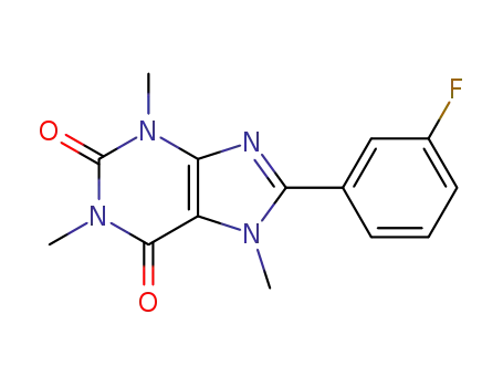 1,3,7-trimethyl-8-(m-fluorophenyl)-xanthine