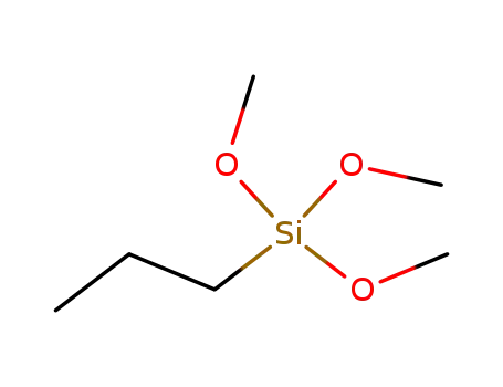 Molecular Structure of 1067-25-0 (Trimethoxypropylsilane)