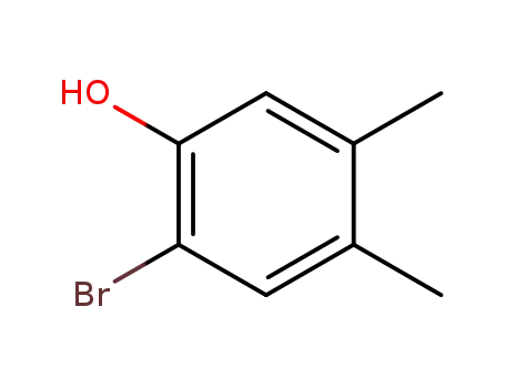 Molecular Structure of 22802-39-7 (2-bromo-4,5-dimethylphenol)