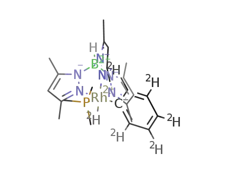 [Rh(tris(3,5-dimethylpyrazolyl)borate)D(C6D5)(PMe3)]