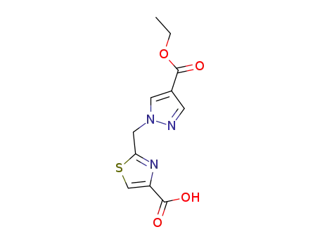 2-{[4-(ethoxycarbonyl)-1H-pyrazol-1-yl]methyl}-1,3-thiazole-4-carboxylic acid