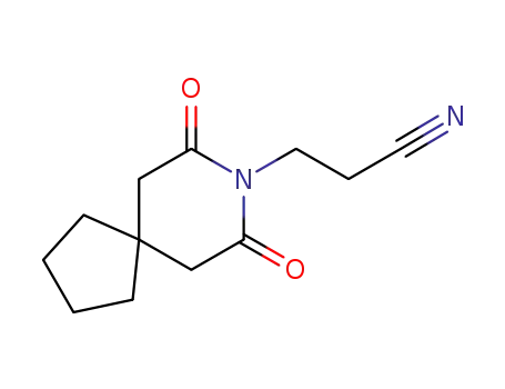 3-(7,9-dioxo-8-aza-spiro[4.5]dec-8-yl)propionitrile