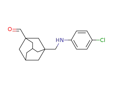 3-(4-chlorophenylaminomethyl)adamantane-1-carbaldehyde