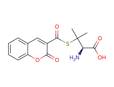 (R)-2-amino-3-methyl-3-[(2-oxo-2H-chromene-3-carbonyl)thio]butanoic acid