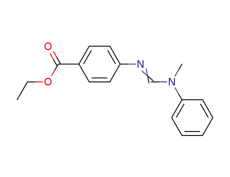 57834-33-0,Ethyl 4-[[(methylphenylamino)methylene]amino]benzoate,N'-(4-Ethoxycarbonylphenyl)-N-methyl-N-phenylformamidine;UV 1 (Chinese UV absorber);Zikasorb R;