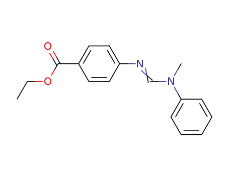 Molecular Structure of 57834-33-0 (Ethyl 4-[[(methylphenylamino)methylene]amino]benzoate)