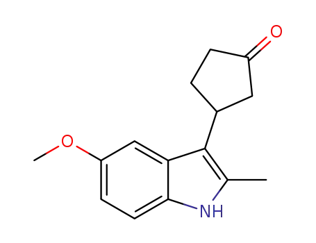 3-(2-methyl-5-methoxy-1H-indol-3-yl)cyclopentanone