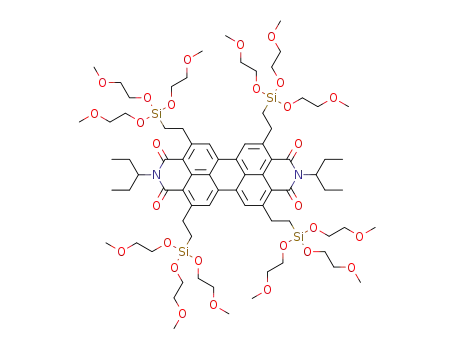 N,N'-bis(3-pentyl)-2,5,8,11-tetrakis{2-[tri(2-methoxyethoxy)silyl]ethyl}perylene-3,4:9,10-tetracarboxylic acid bisimide