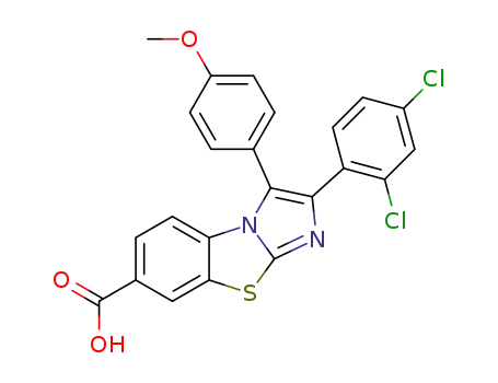 2-(2,4-dichlorophenyl)-3-(4-methoxyphenyl)imidazo[2,1-b][1,3]benzothiazole-7-carboxylic acid