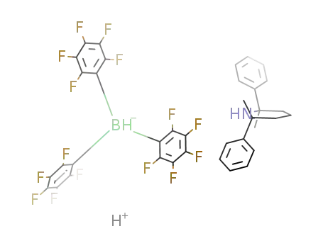 trans-2,6-dimethyl-2,6-diphenylpiperidiniumhydrido[tris(pentafluorophenyl)]borete