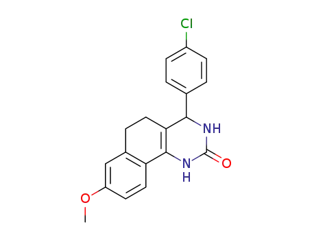 4-(4-chlorophenyl)-3,4,5,6-tetrahydro-8-methoxybenzo[h]quinazolin-2-(1H)-one