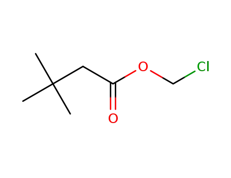 Molecular Structure of 114670-75-6 (Butanoic acid, 3,3-dimethyl-, chloromethyl ester)