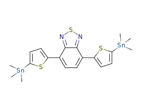 Molecular Structure of 1025451-57-3 (4,7-Bis(2-3MeSn-5-thienyl)-2,1,3-benzothiadiazole)