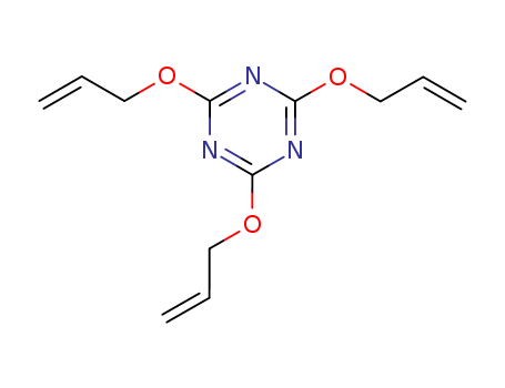 101-37-1,2,4,6-Triallyloxy-1,3,5-triazi,1,3,5-Triazine,2,4,6-tris(2-propenyloxy)- (9CI);s-Triazine, 2,4,6-tris(allyloxy)- (6CI,8CI);2,4,6-Triallyloxy-1,3,5-triazine;2,4,6-Triallyloxy-s-triazine;2,4,6-Tris(2-propenyloxy)-1,3,5-triazine;2,4,6-Tris(allyloxy)-1,3,5-triazine;2,4,6-Tris(allyloxy)-s-triazine;2,4,6-Tris(allyloxy)triazine;Activator OC;Cyanuric acid triallyl ester;Cyanuric acid, tri-2-propenyl ester;NSC 4804;NSC 49121;PLC 50BC;Perkalink 300;Perkalink 300-50D;Rhenofit TAC;RhenofitTAC/S;Rhenogran TAC/S;SR 507;Sartomer SR 507;TAC;