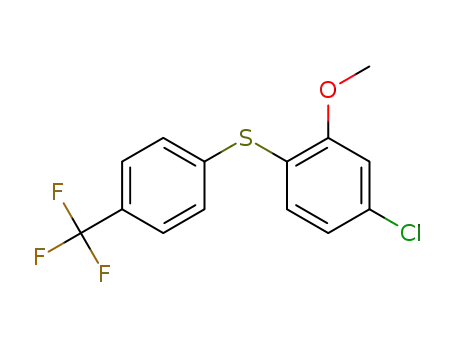 1-trifluoromethyl-4-[(4-chloro-2-methoxyphenyl)thio]benzene