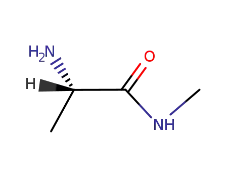 Molecular Structure of 33194-35-3 (Propanamide, 2-amino-N-methyl-, (S)-)