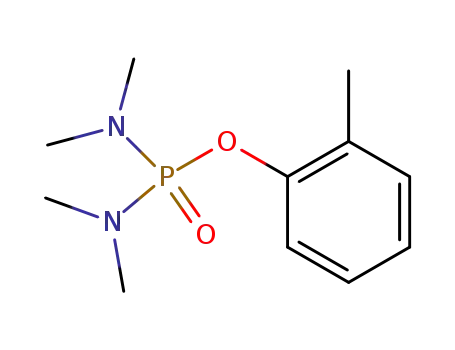 Molecular Structure of 56184-99-7 (Phosphorodiamidic acid, tetramethyl-, 2-methylphenyl ester)