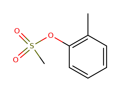 Molecular Structure of 1009-01-4 (Methanesulfonic acid 2-methylphenyl ester)