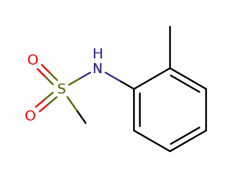 Molecular Structure of 7022-17-5 (Methanesulfonamide, N-(2-methylphenyl)-)