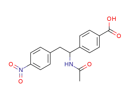 4-(1-acetamido-2-(4-nitrophenyl)ethyl)benzoic acid