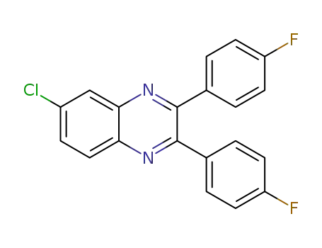 2,3-bis-(4-fluorophenyl)-6-chloroquinoxaline