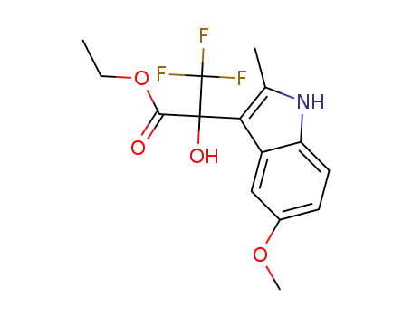 Ethyl 3,3,3-trifluoro-2-hydroxy-2-(5-methoxy-2-methyl-indol-3-yl)propionate
